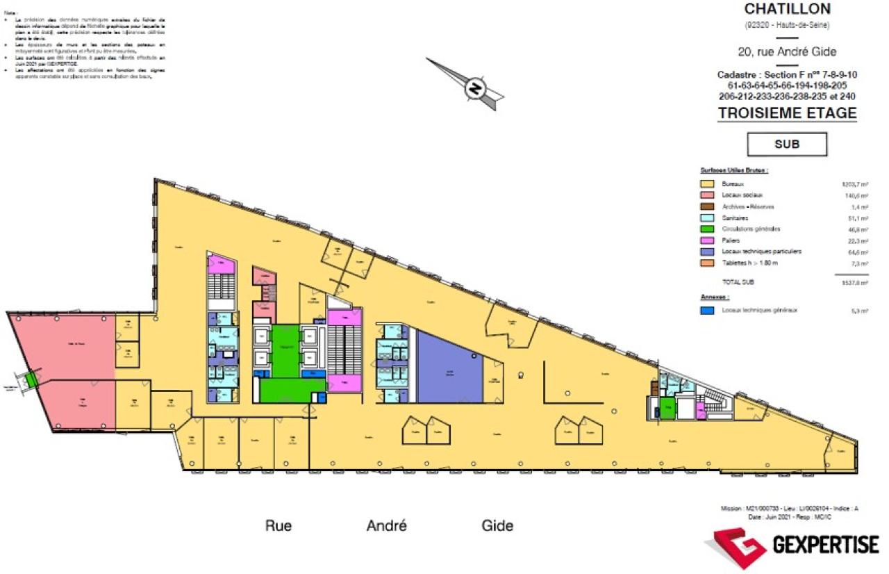 Bureau Châtillon 10833m² Location bureau Châtillon Hauts-de-Seine OLBUR2530076 17
